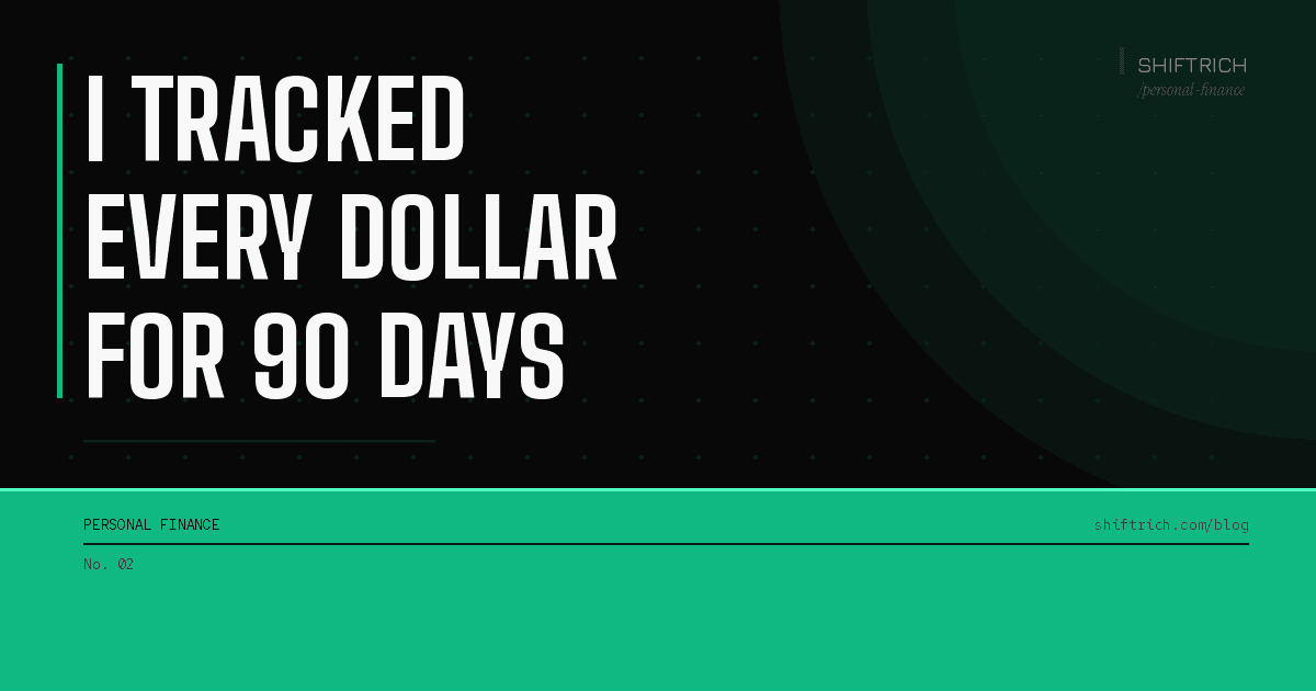 I Tracked Every Dollar for 90 Days — Here's What Changed